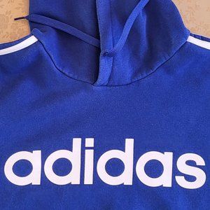 Adidas blue and white sweatshirt